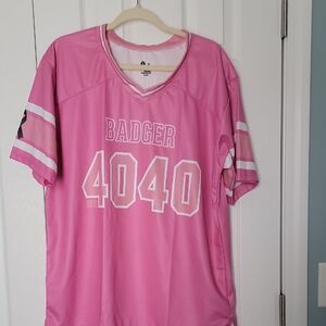 NWT Badger Women's Pink Jersey Top L